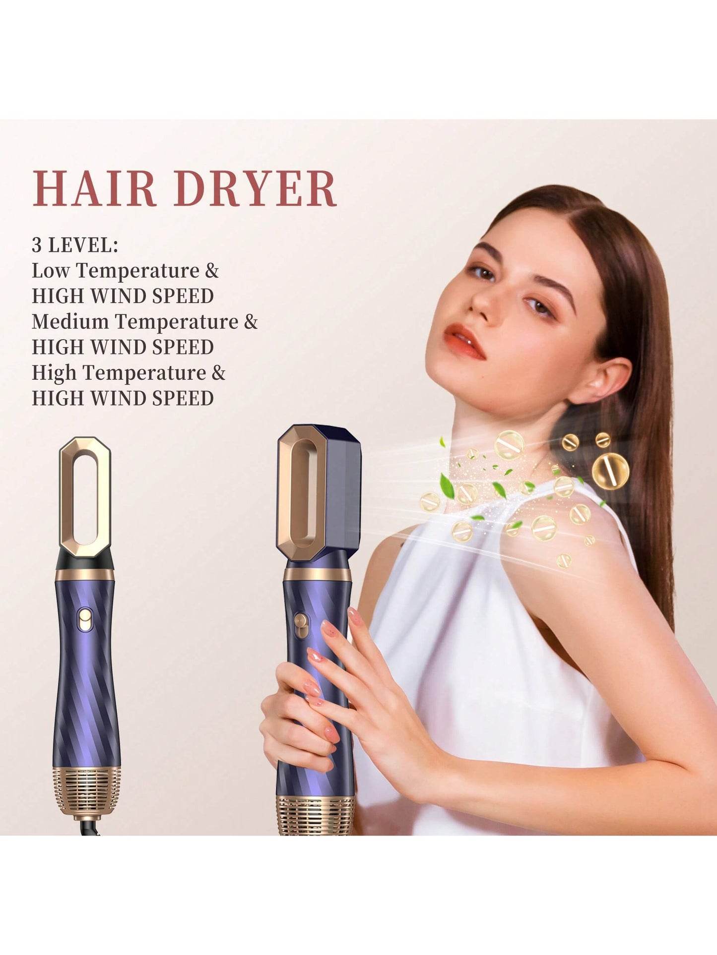 Brosse s¨¨che-cheveux ¨¦lectrique 5 en 1, fer ¨¤ friser, outils de coiffure