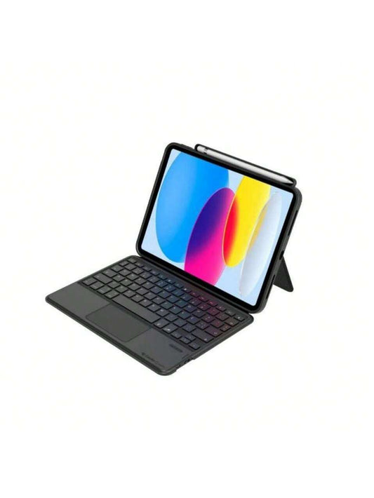 Coque ¨¤ clapet pour tablette avec clavier ¨¦tui clavier iPad 10,9'' 2022