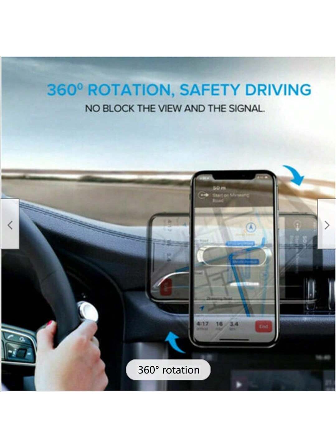 Support de t¨¦l¨¦phone de voiture, support de t¨¦l¨¦phone magn¨¦tique pour voiture, support de t¨¦l¨¦phone de voiture avec aimant rotatif ¨¤ 360 ¡ã, adapt¨¦ pour t¨¦l¨¦phones portables universels, etc