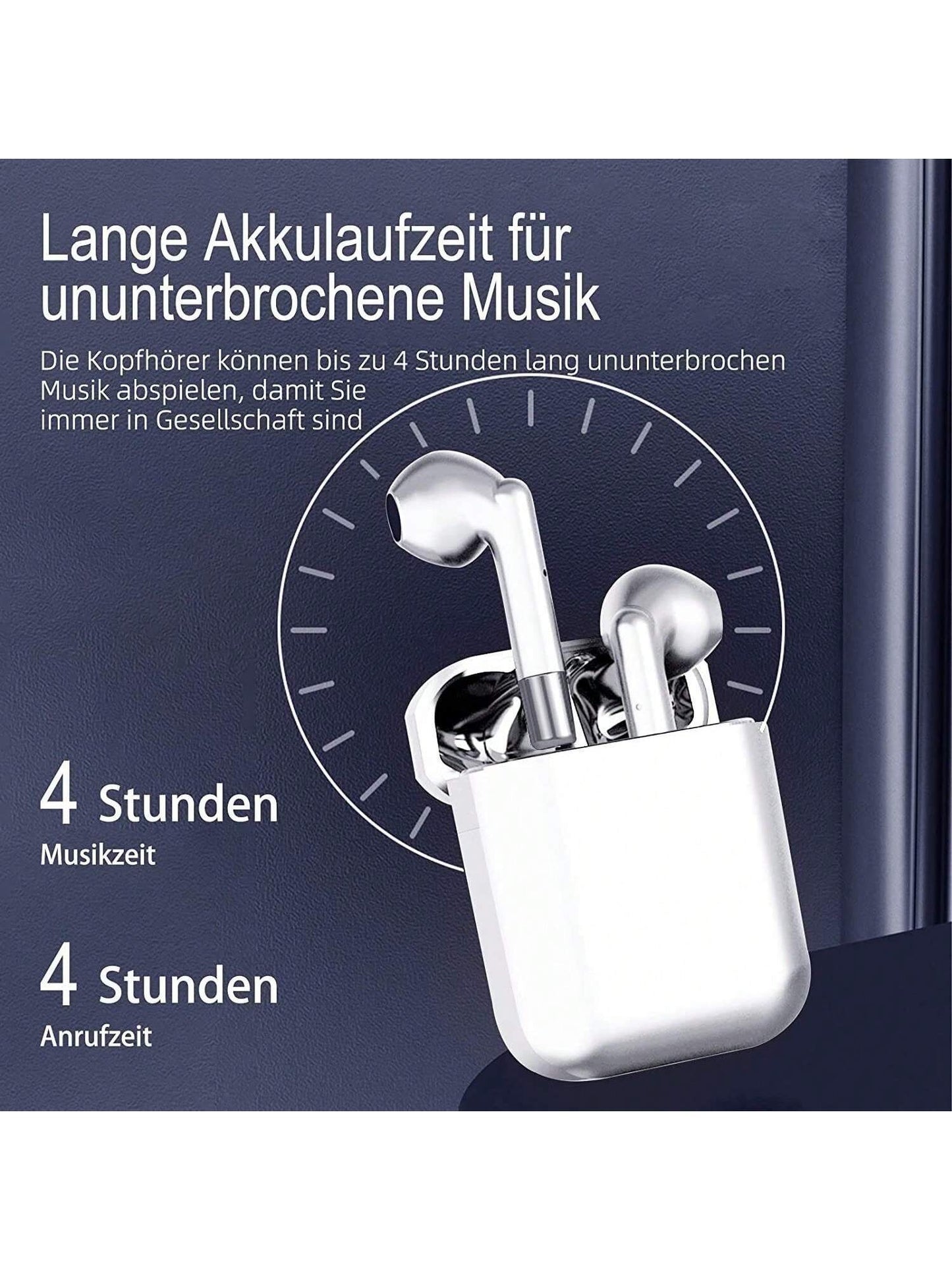 ¨¦couteurs Bluetooth, son st¨¦r¨¦o HiFi sans fil Bluetooth, ¨¦couteurs intra-auriculaires de chargement USB-C