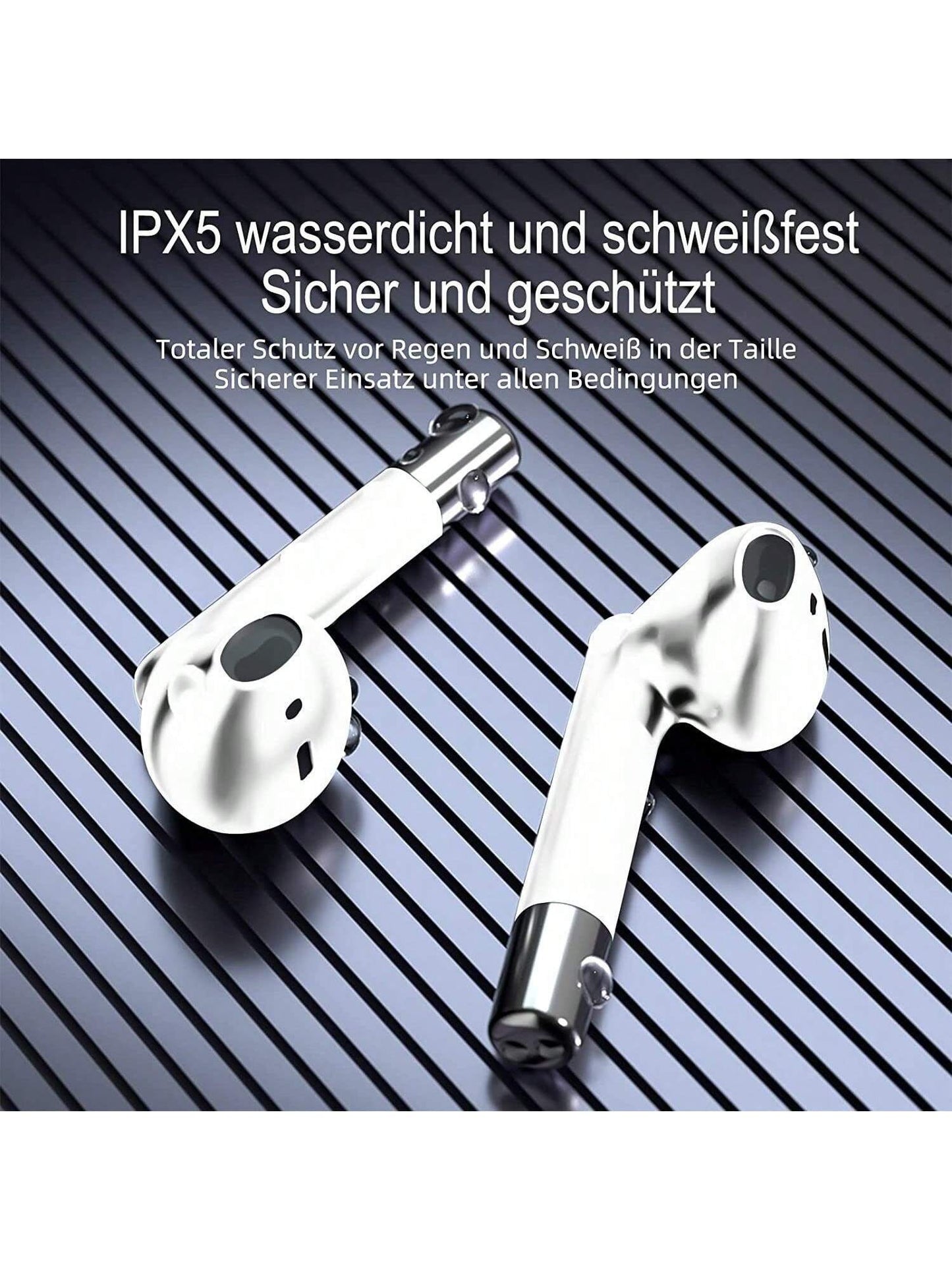 ¨¦couteurs Bluetooth, son st¨¦r¨¦o HiFi sans fil Bluetooth, ¨¦couteurs intra-auriculaires de chargement USB-C
