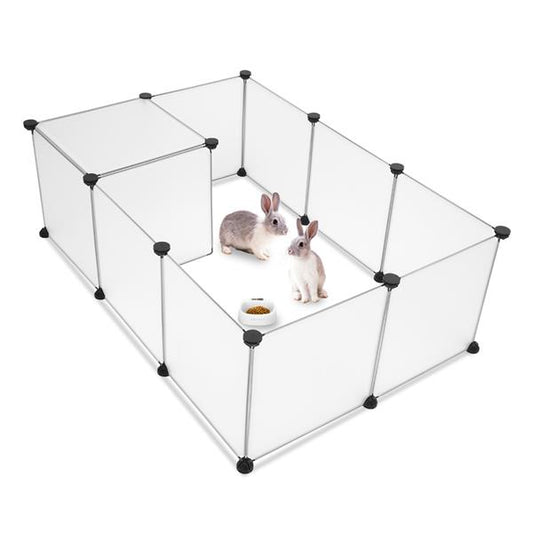 Parc pour animaux de compagnie, grande cl?ture de cour en plastique portable pour petits animaux, cl?ture de cage de chiot, tente