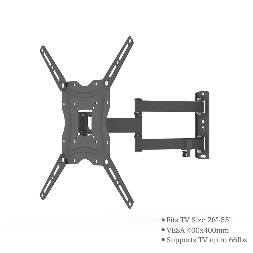 TMX400A Support mural ajustable 26-55 ? rotatif avec niveau ¨¤ bulle