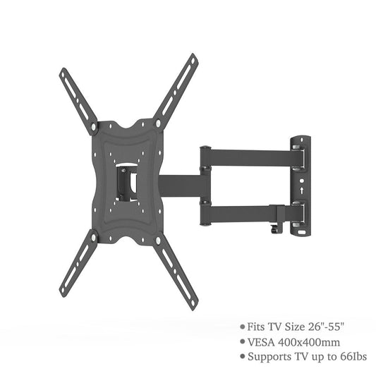 TMX400A Support mural ajustable 26-55 ? rotatif avec niveau ¨¤ bulle