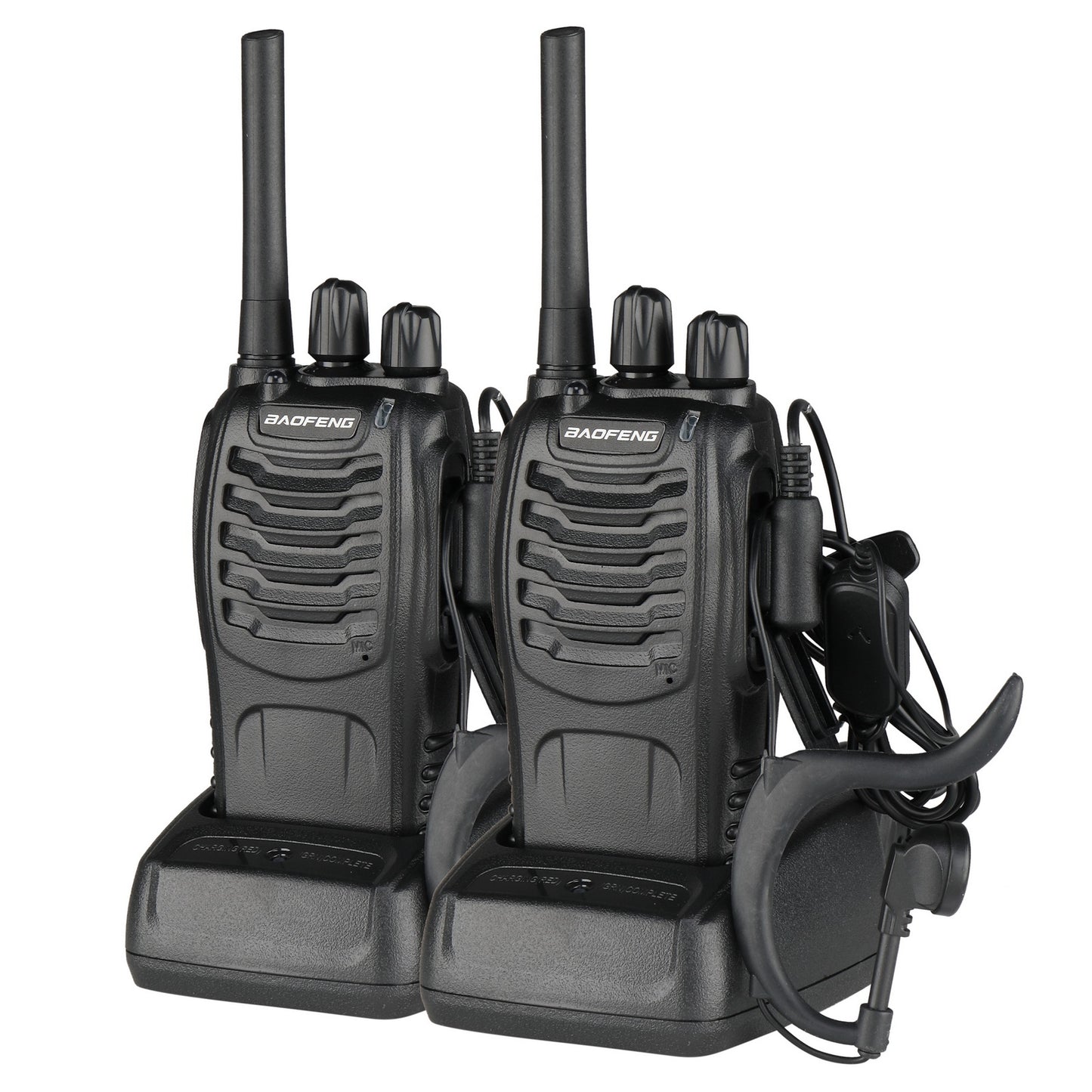 BF-88E 1500mAh Walkie-talkie en veille ultra longue EU Standard Noir
