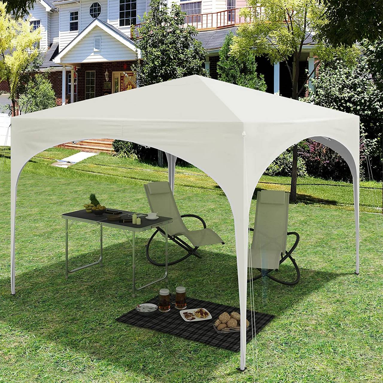 Party Tent£¬Tonnelle Pliante/Abri de F¨ºte/Pavillon R¨¦tractable pour Jardin, Terrasse ou ¨¦v¨¦nements Ext¨¦rieurs