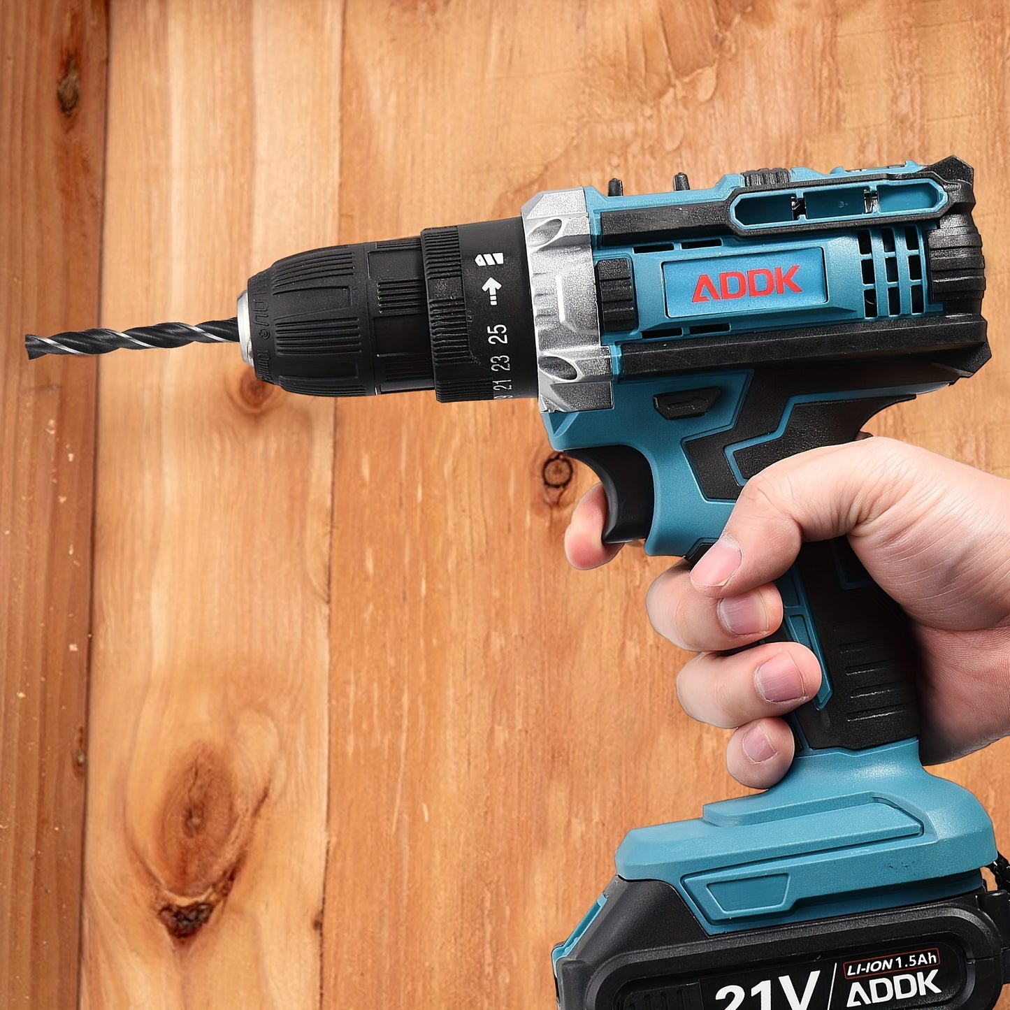 Ensemble de tournevis sans fil 21V avec 2 batteries et 37 accessoires 25+1 R¨¦glage du couple, 2 vitesses variables (moteur sans balais 1500mA)
