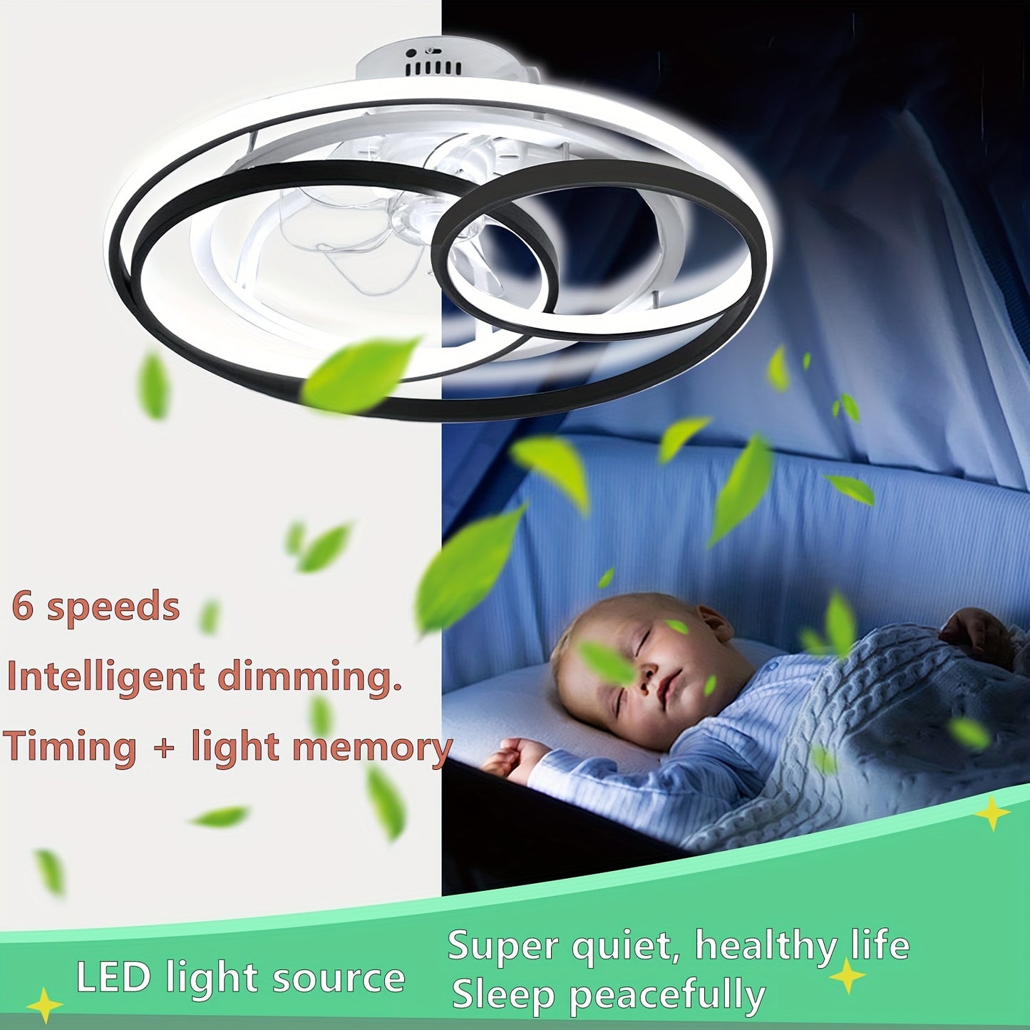 Ventilateurs de plafond avec lumi¨¨res LED