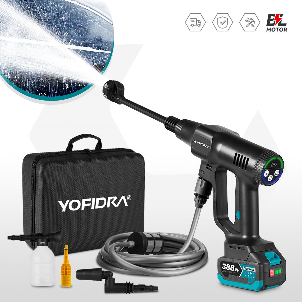 Pistolet de lave-auto haute pression sans balais, pulv¨¦risateur de lavage ¨¤ l'eau, jardin ¨¦lectrique, batterie Makita 18V, 6 en 1, 200 bars
