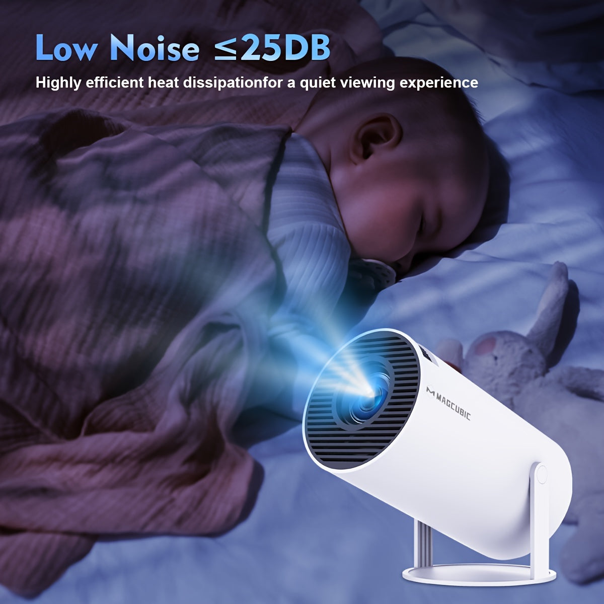 Projecteur 4K Android 11 HY300 Double Wifi6 260ANSI Allwinner H713 Wireless5.0 1080P 1280*720P Cin¨¦ma Ext¨¦rieur Portable Projecteur