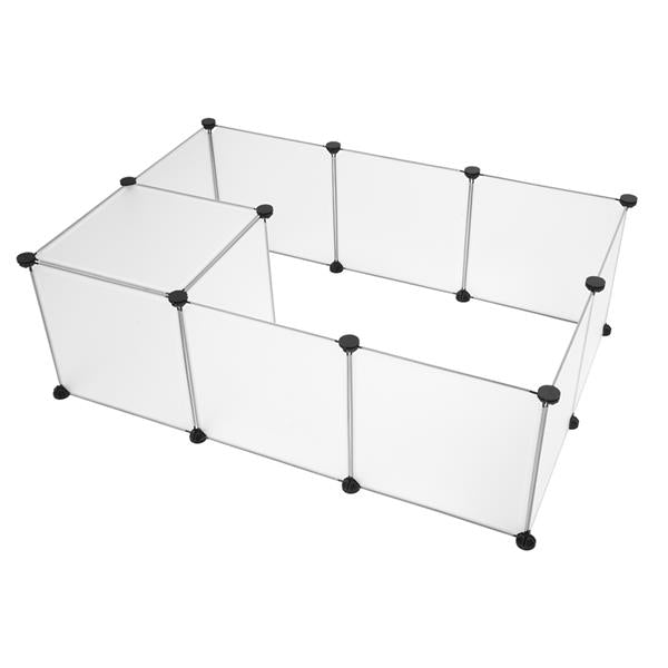 Parc pour animaux de compagnie, grande cl?ture de cour en plastique portable pour petits animaux, cl?ture de cage de chiot, tente