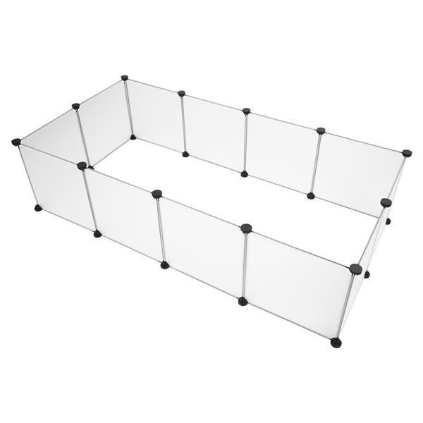 Parc pour animaux de compagnie, grande cl?ture de cour en plastique portable pour petits animaux, cl?ture de cage de chiot, tente