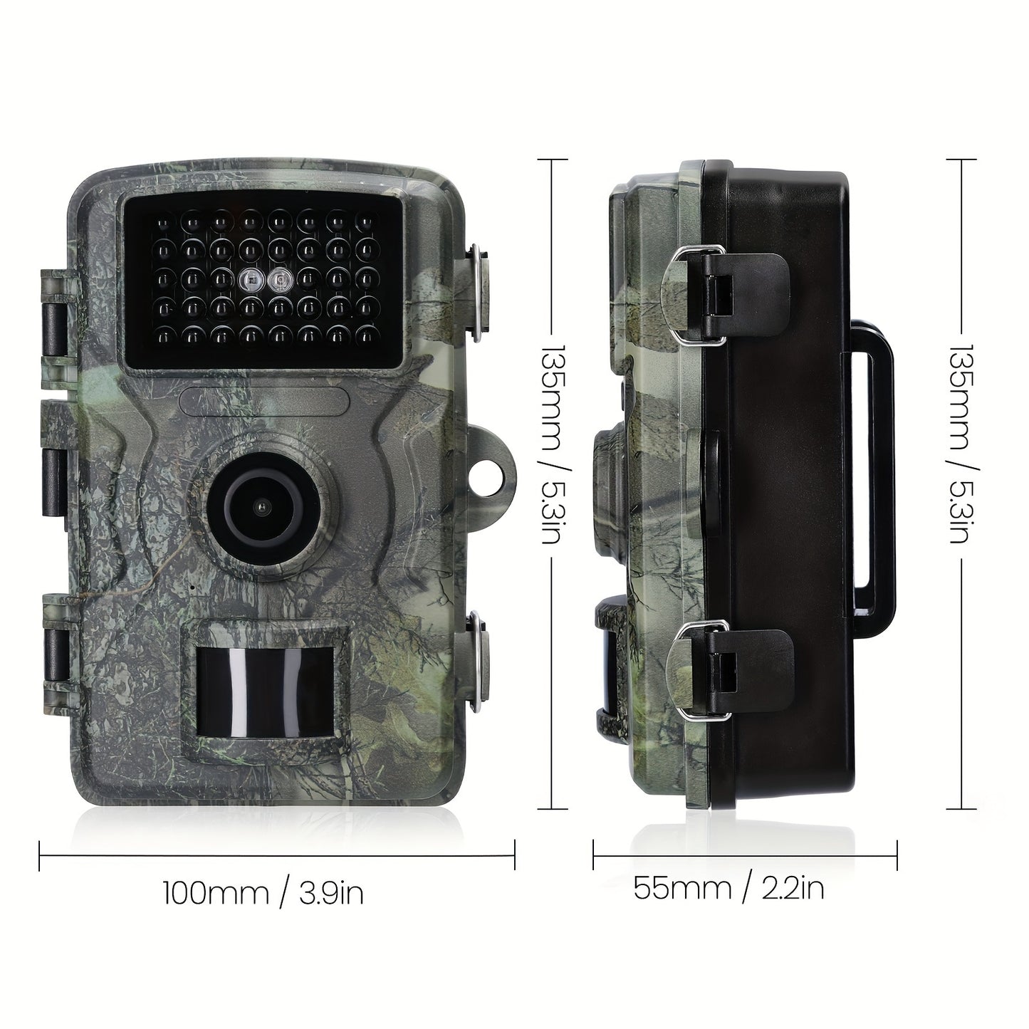 Cam¨¦ra d'ext¨¦rieur 16MP 1080P avec d¨¦tection de champ, ¨¦cran couleur TFT 5.08 cm, utilisation jour et nuit, cam¨¦ra de vision nocturne, 12 langues en option