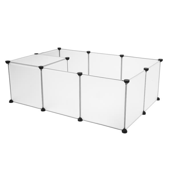 Parc pour animaux de compagnie, grande cl?ture de cour en plastique portable pour petits animaux, cl?ture de cage de chiot, tente