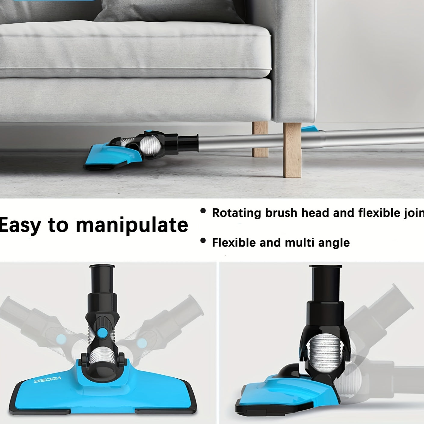 N3 Aspirateur sans fil, aspirateur balai l¨¦ger 6 en 1 avec batterie 2200 MAh, aspirateur rechargeable puissant, autonomie maximale de 40 minutes, parfait pour les sols en bois dur, les tapis et les poils d'animaux.