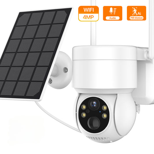 Caméra de surveillance extérieure PTZ IP WiFi HD 1080p NO Card, dispositif de sécurité sans fil, avec batterie intégrée et longue durée de veille