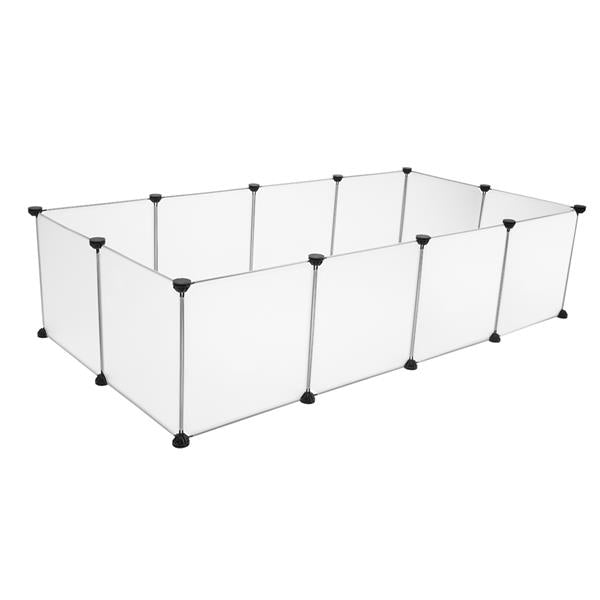 Parc pour animaux de compagnie, grande cl?ture de cour en plastique portable pour petits animaux, cl?ture de cage de chiot, tente
