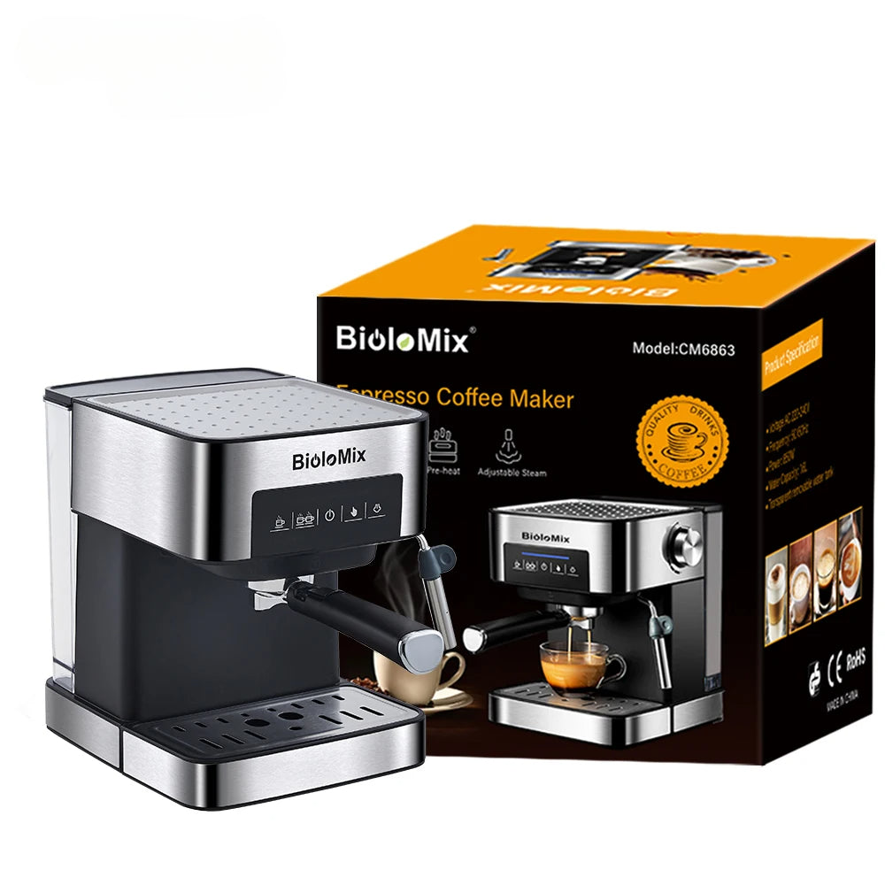 Machine ½Ç caf¹È expresso de Type italien, 20 bars, avec mousseur ½Ç lait, pour expresso, Cappuccino et moka