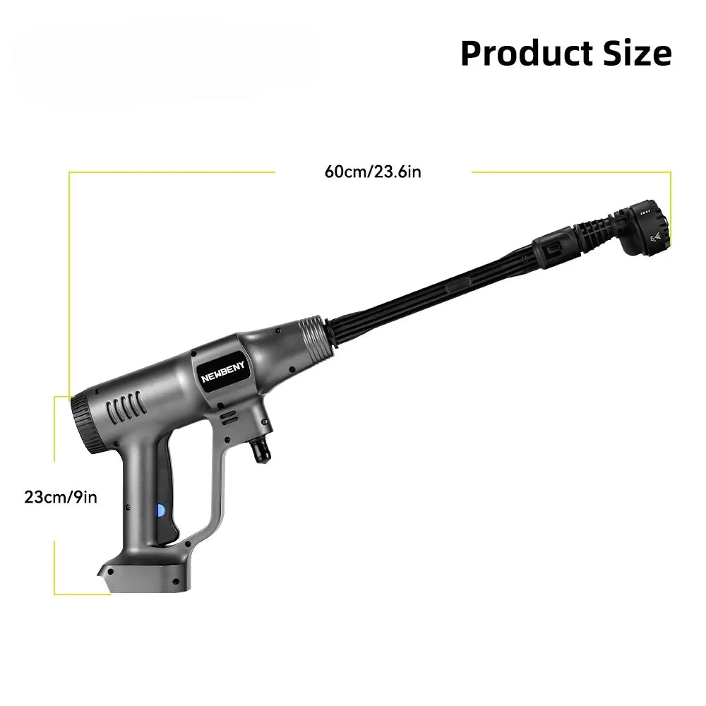 Pistolet nettoyeur haute pression ¨¦lectrique sans balais, sans fil, efficace, voiture, jardin, livres, pulv¨¦risateur, DONFor, Makita, batterie 18V, 3500W, 200Bar