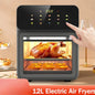 Friteuse ½Ç air ¹Èlectrique sans huile de grande capacit¹È, cuisine domestique automatique, four ½Ç convection de cuisson ½Ç 360 ¡«, friteuse profonde sans huile, 12L