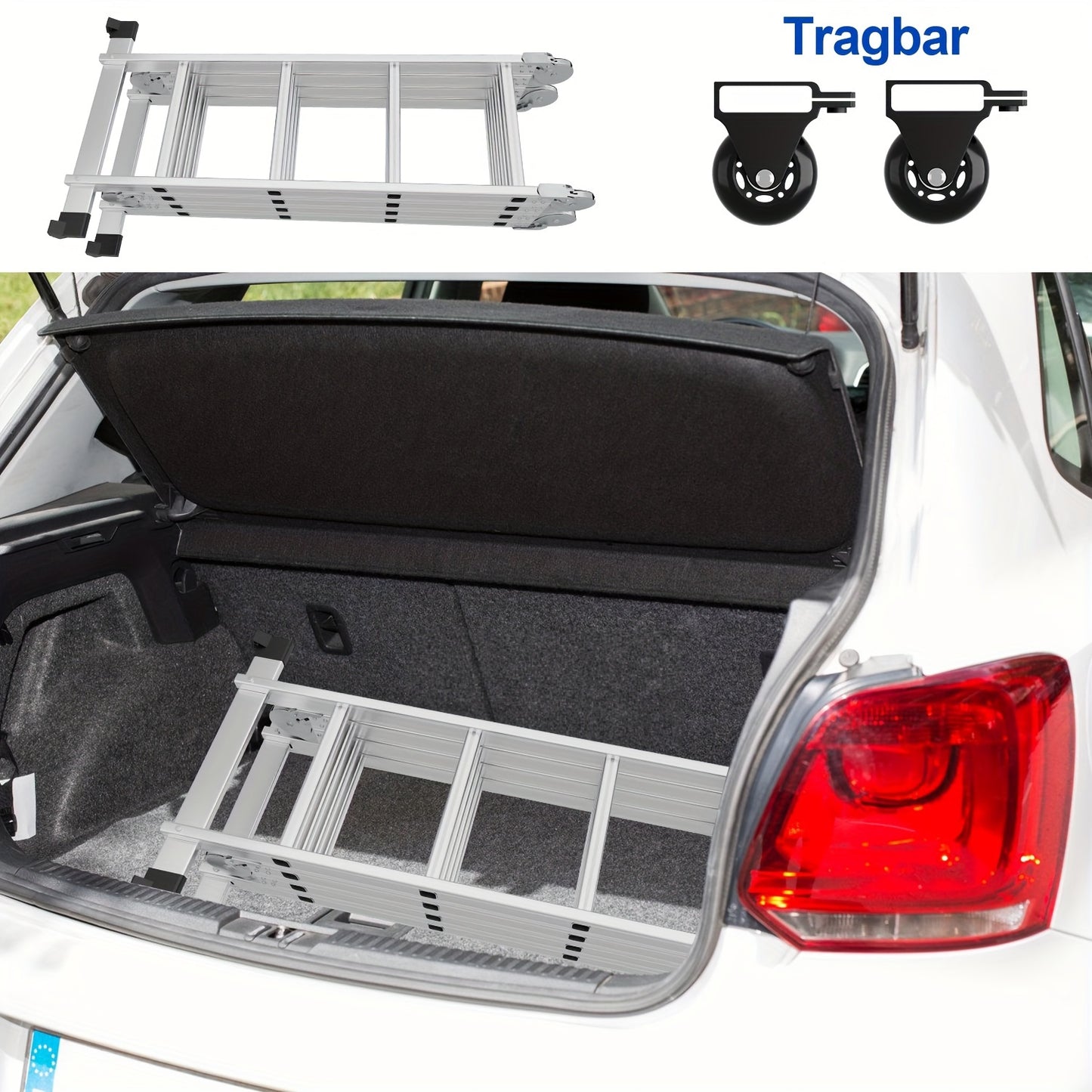 ¨¦chelle multifonction 4X4/4X5 marches ¨¦chelle en aluminium 4.7M/5.8M Max 150kg ¨¦chelle multifonctionnelle ¨¦chelle pliante avec plateforme et roues, ¨¦chelle domestique, Escabeau, Super ¨¦chelle pour la maison et le jardin