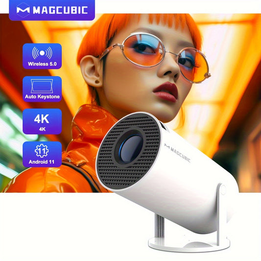 Projecteur 4K Android 11 HY300 Double Wifi6 260ANSI Allwinner H713 Wireless5.0 1080P 1280*720P Cin¨¦ma Ext¨¦rieur Portable Projecteur