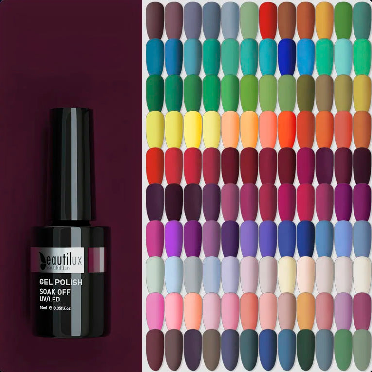 Kit de ½Ç Ongles Gel UV LED, Soak Off, N64, Semi Continu, Nail Art Gels, Laque, Coffret Cadeau DIY, 6 Piõ¹ces/Ensemble x 10ml, AC115-120