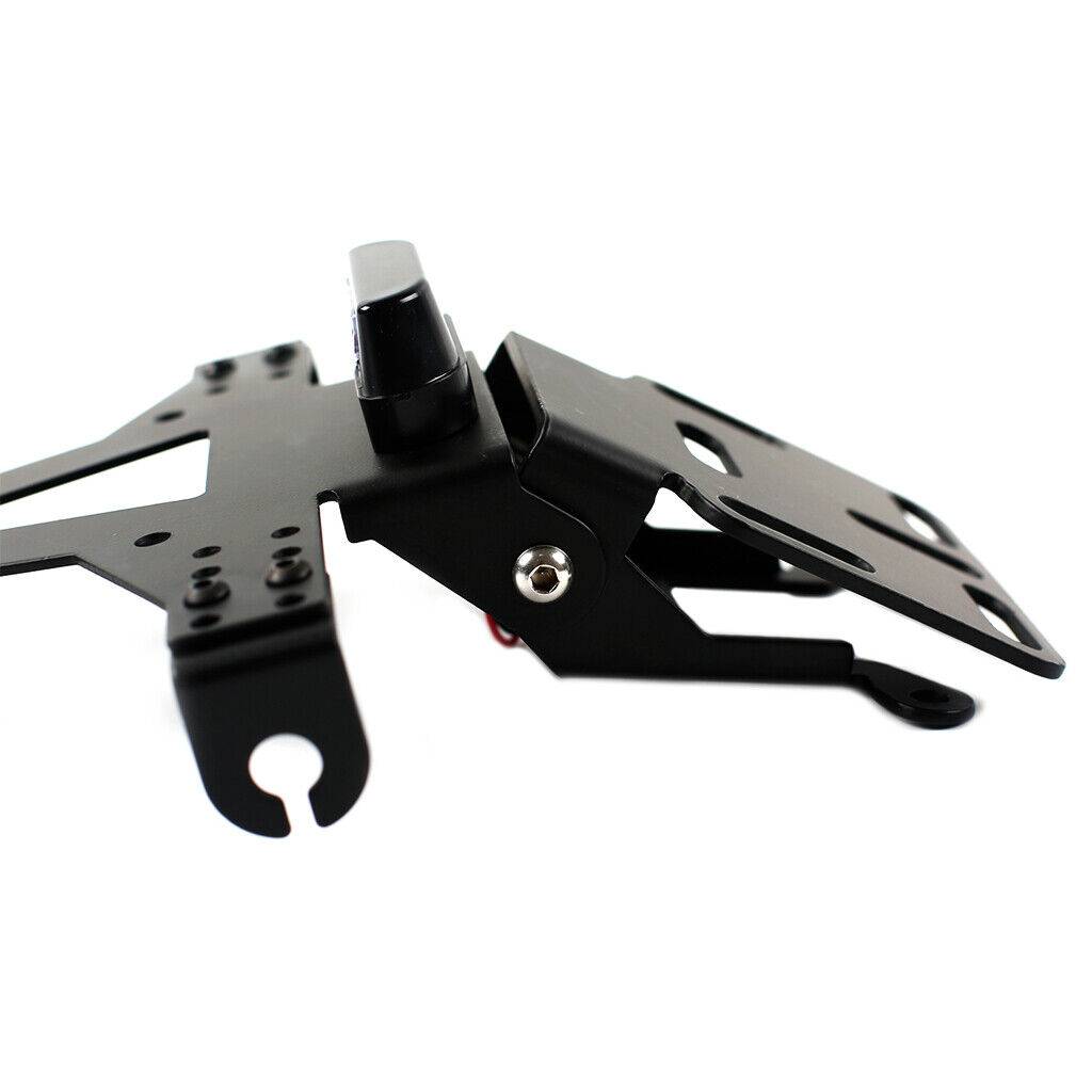 Universal R¨¦glable Support de plaque d'immatriculation moto licence avec feu arri¨¨re LED