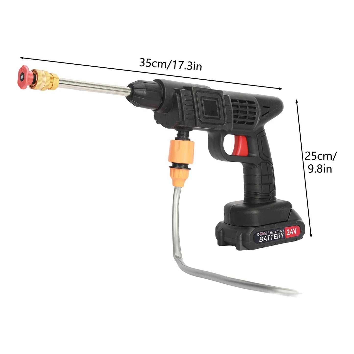 Pistolet de lavage de voiture, nettoyeur haute pression ¨¦lectrique, odor¨¤ eau sans fil, machine ¨¤ mousse pour Makita, batterie 24V