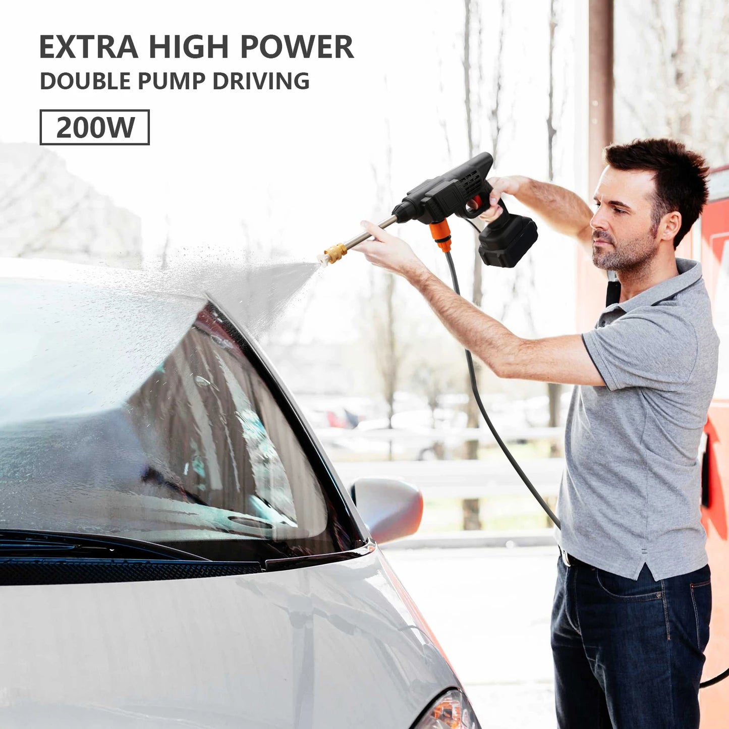 haute pression sans fil, 200W, 35 bars, odorpulv¨¦risateur, lavage de voiture, machine ¨¤ livres d'eau sous pression pour Makita, batterie 18V