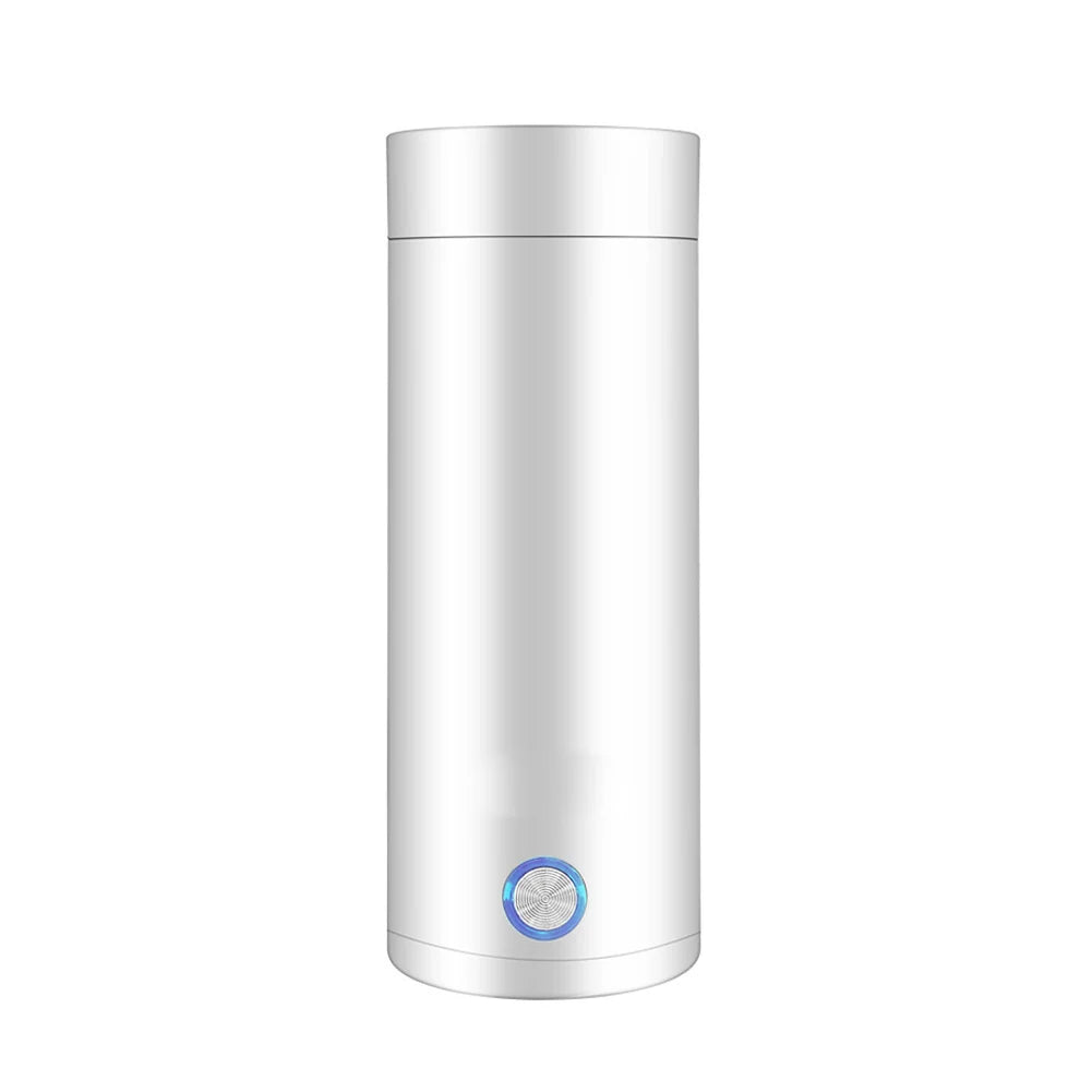 Bouilloire ¨¦lectrique de Voyage en Acier Inoxydable, Tasse Isol¨¦e Sous Vide, Arr¨ºt existent, Bouteille d'Eau, pour Th¨¦ et Caf¨¦, 400ml