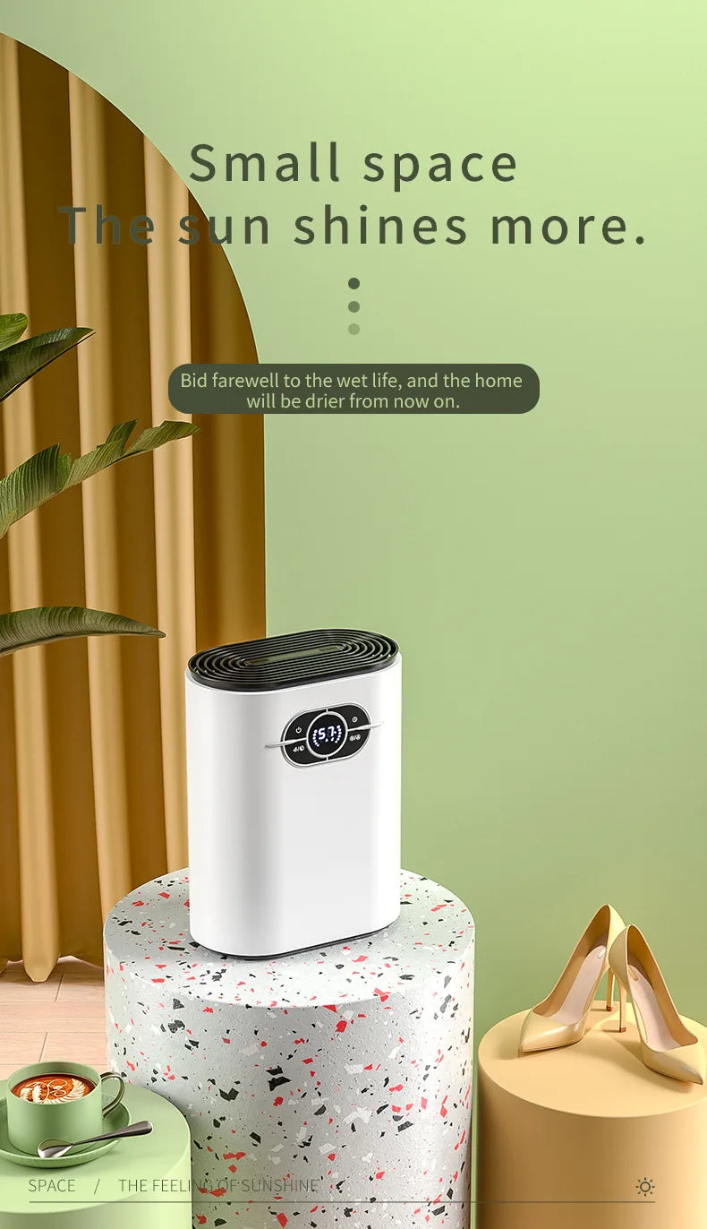Purificateur d'air portable 2 en 1 pour la maison, la chambre, la cuisine, s¹Ècheur d'air, absorbeurs d'humidit¹È silencieux, Touch and Remote Type