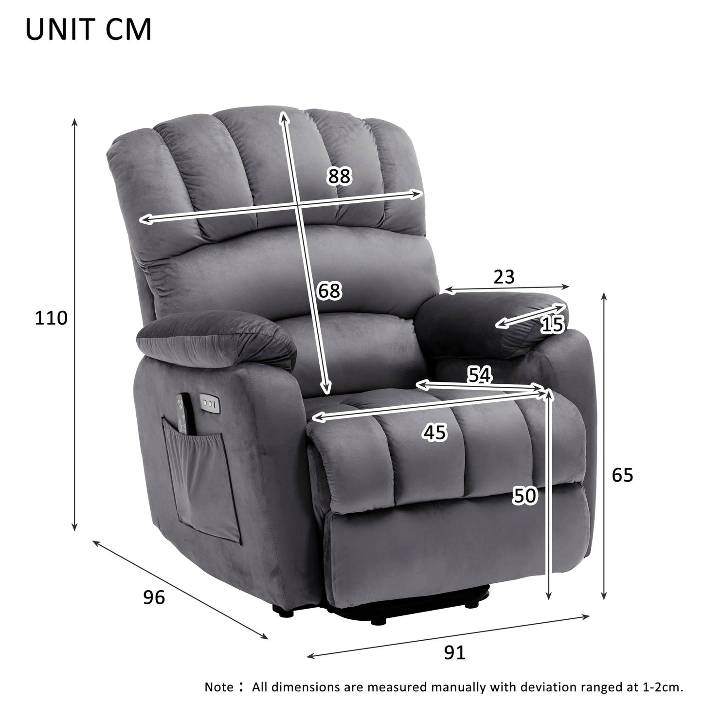 Chaises de relaxation et inclinables, chaise TV avec fonction inclinable, chaise personnalis¹Èe valide avec t¹Èl¹Ècommande, tissu inclinable