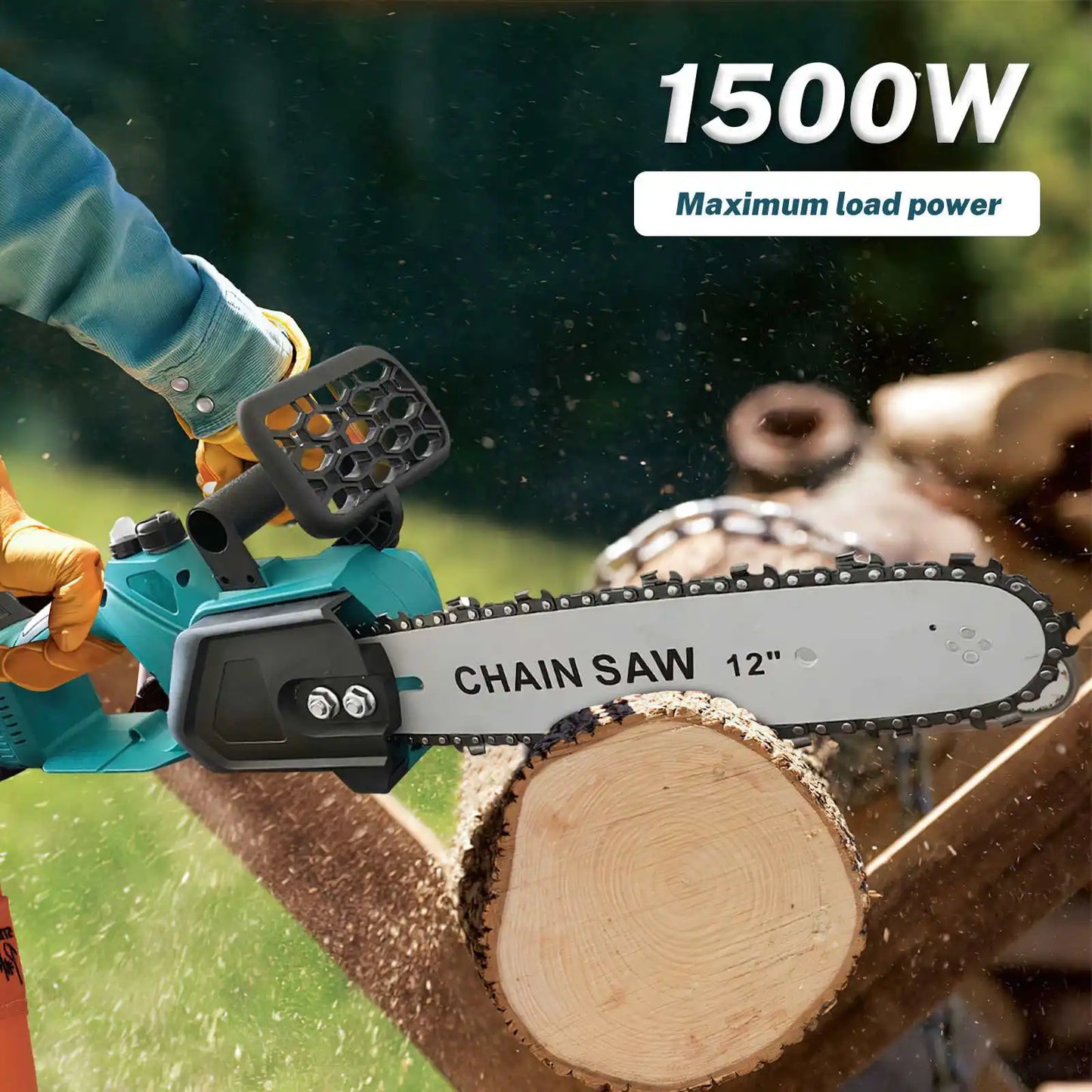 Tron?onneuse ¹Èlectrique sans balais, outil ¹Èlectrique aste sans fil, scie d'¹Èlagage de jardin, batterie Makita, travail de calcul, 1500W, 12 pouces