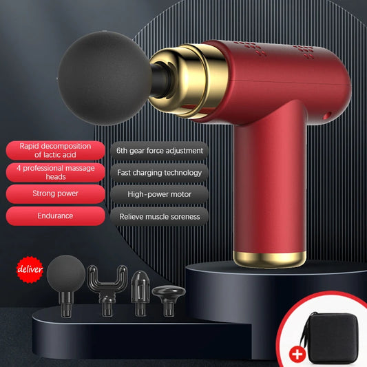 Pistolet de ¹Ènergie Musculaire pour Relaxation Musculaire, Ohio eur Musculaire Profond, 4 Vitesses R¹Èglables, 4 TÄÇtes, 368JMQBHW