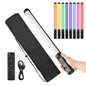 Baguette lumineuse vid¨¦o LED ¨¤ intensit¨¦ variable avec t¨¦l¨¦commande, d¨¦terminer RVB, tube lumineux, Vlog, diffusion en direct, photographie de portrait, 3200K-5500K