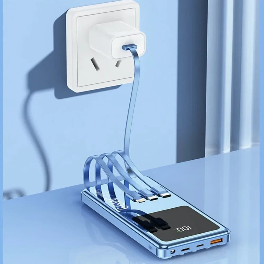 Banque d'alimentation int¨¦gr¨¦e de 30001 mAh-50000 mAh, d¨¦veloppement super rapide, chargeur de batterie mobile externe portable, adapt¨¦ pour iPhone, Samsung, Huawei