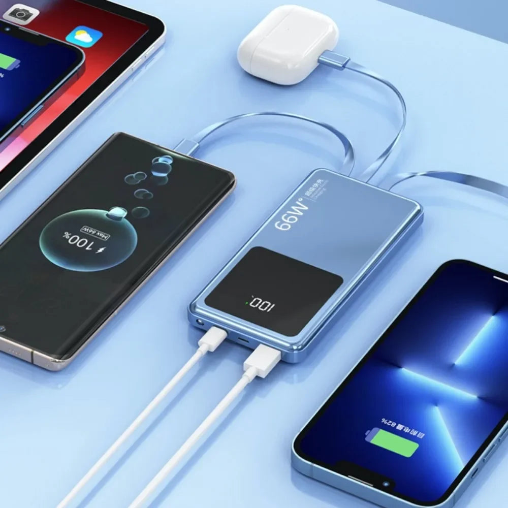 Banque d'alimentation int¨¦gr¨¦e de 30001 mAh-50000 mAh, d¨¦veloppement super rapide, chargeur de batterie mobile externe portable, adapt¨¦ pour iPhone, Samsung, Huawei
