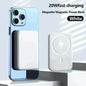Banque d'alimentation magn¨¦tique sans fil, charge rapide, batterie externe, type C, 20W, 30001 mAh-50000 mAh, White Fast charge, iPhone 13, 14, 15, Xiaomi