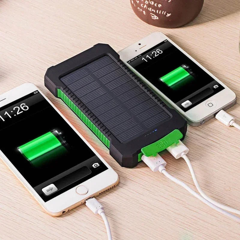 Batterie Externe Solaire Portable, Ci-dessus 100000mAh, Charge Rapide, ¨¦tanche, avec Lampe de Poche SOS, pour Xiaomi
