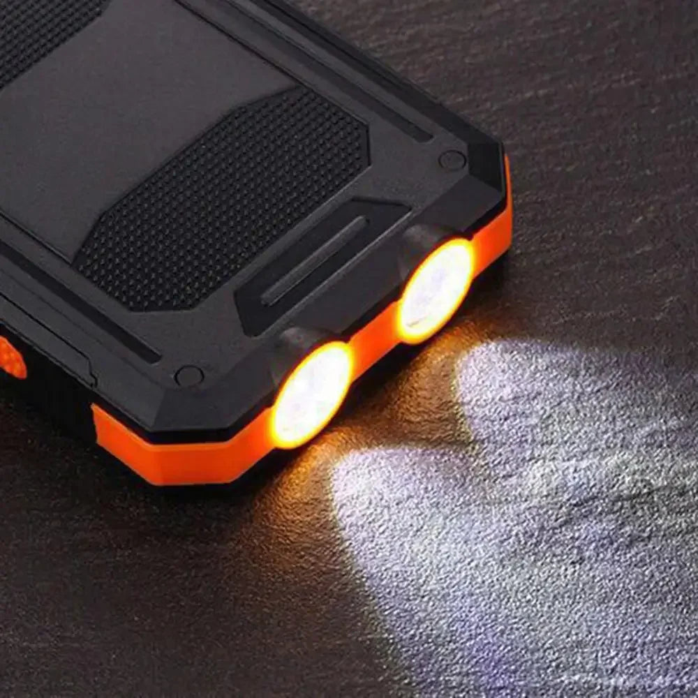 Batterie externe 20000mAh, panneau solaire, USB, pour touristes, chargeur rapide pour t¨¦l¨¦phone portable