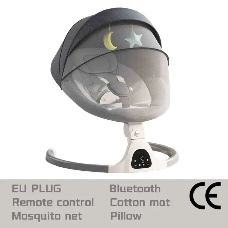 Berceaux de lit ¨¤ bascule pour b¨¦b¨¦, balan?oire ¨¦lectrique de luxe, secoueur inclinable, si¨¨ge ¨¤ cinq points avec t¨¦l¨¦commande