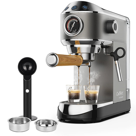 Machine ½Ç caf¹È en poudre semi-automatique, 20 bars, avec baguette de mousseur ½Ç vapeur de lait, pour expresso, cappuccino, latte et moka