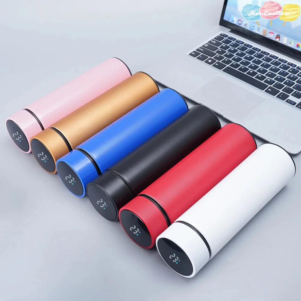 Bouteille thermos num¹Èrique intelligente avec affichage de la temp¹Èrature, tasse ½Ç caf¹È isol¹Èe sous vide, acier inoxydable 500, 304 ml, noir