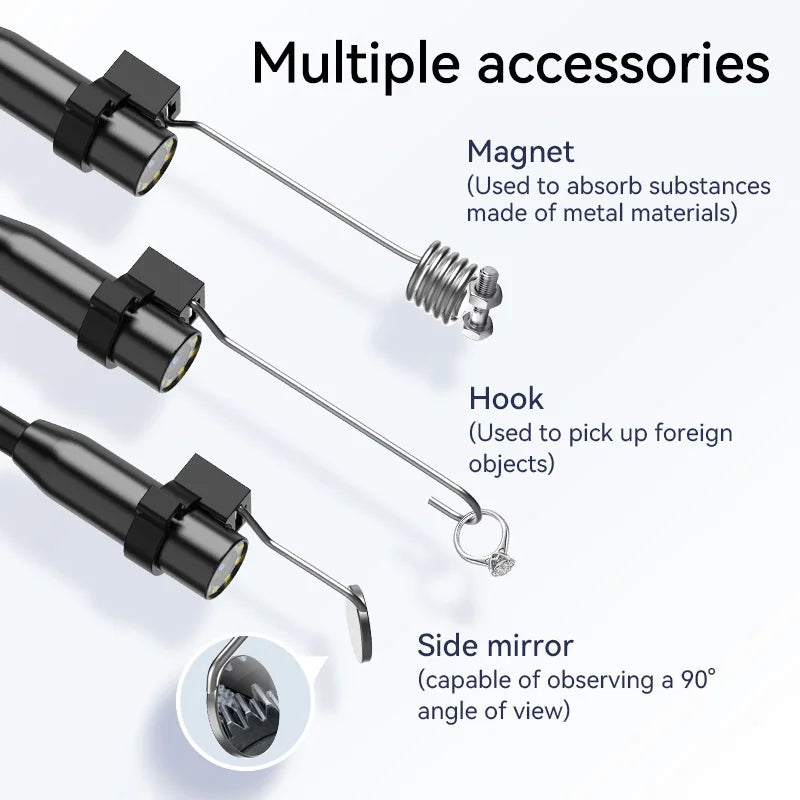 Cam¨¦ra endoscope num¨¦rique HD, endoscope industriel, ¨¦tanche IP67, inspection des ¨¦gouts, outils de m¨¦canicien