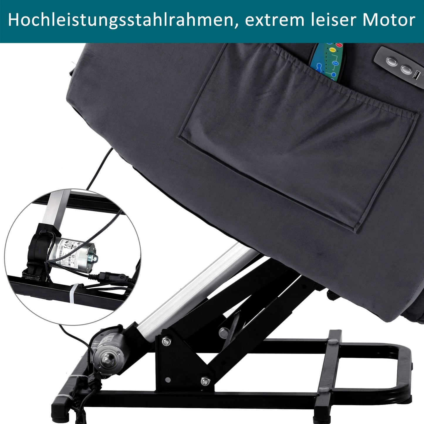 Chaises de relaxation et inclinables, chaise TV avec fonction inclinable, chaise personnalis¹Èe valide avec t¹Èl¹Ècommande, tissu inclinable