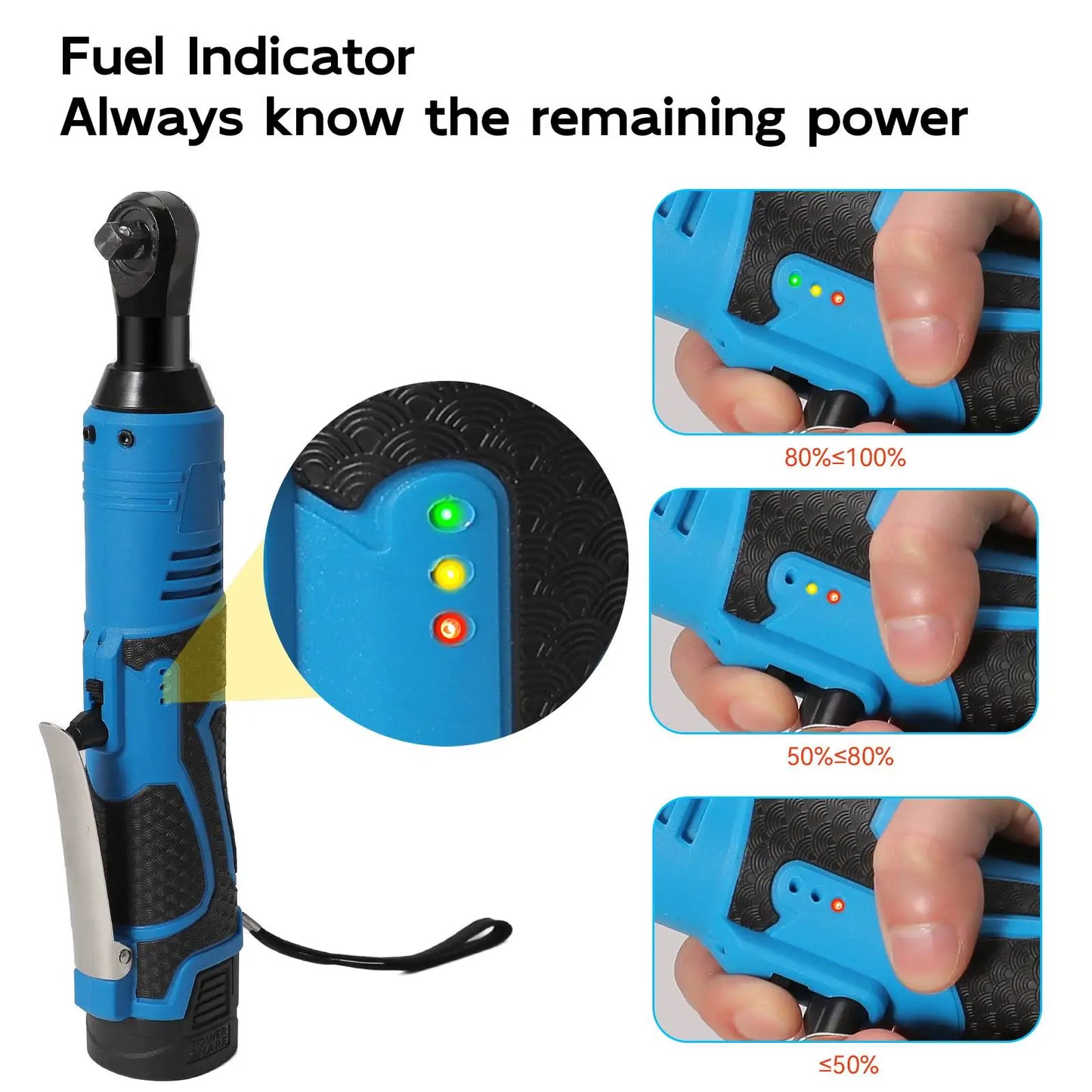 Cl¹Ès ½Ç cliquet ½Ç angle droit rechargeables, ensemble d'outils de r¹Èparation de voiture, sans fil, ¹Èlectriques, impact, 18V, 3/8 pouces, 100Nm
