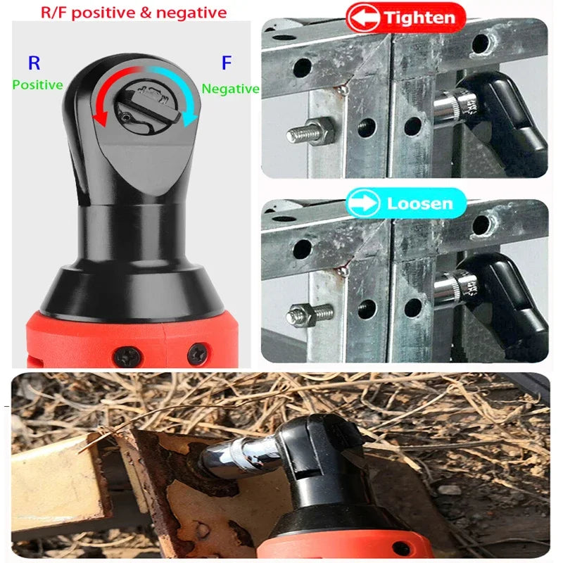 Cl¹Ès ½Ç cliquet rechargeables sans fil, cliquet ½Ç angle droit, outil ¹Èlectrique pour tournevis ½Ç percussion, 18V, 3/8 pouces