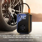 Compresseur d'air ¨¦lectrique sans fil pour voiture, pompe de gonflage pour moto, v¨¦lo, bateau, auto
