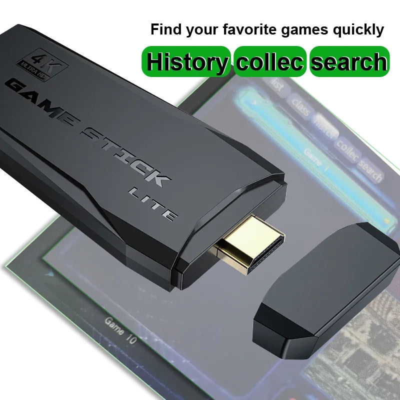 Console de jeu vid¨¦o avec double manette sans fil, 2.4 Go, 4K, 15000 jeux,  64 Go,  jeux r¨¦tro pour PS1, GBA, cadeau de No?l